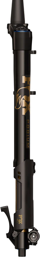 FOX Factory Podium Inverted Suspension Fork - 29", 160 mm, 20TA x 110 mm, 44mm Offset, GRIP X2, 68HT Crown, Black/Podium Gold - Image 3
