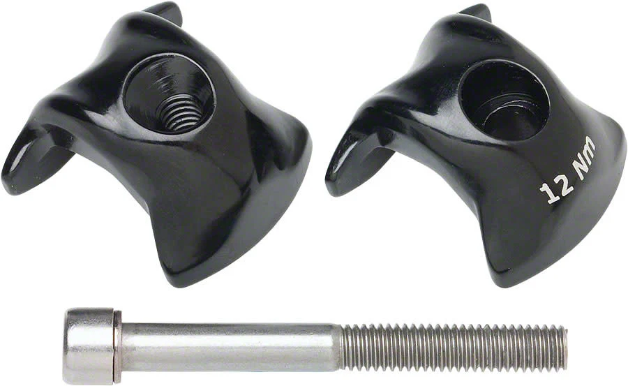 Ritchey Ritchey WCS Carbon 1-Bolt Seatpost Clamp 7x9.6mm Rails, Black