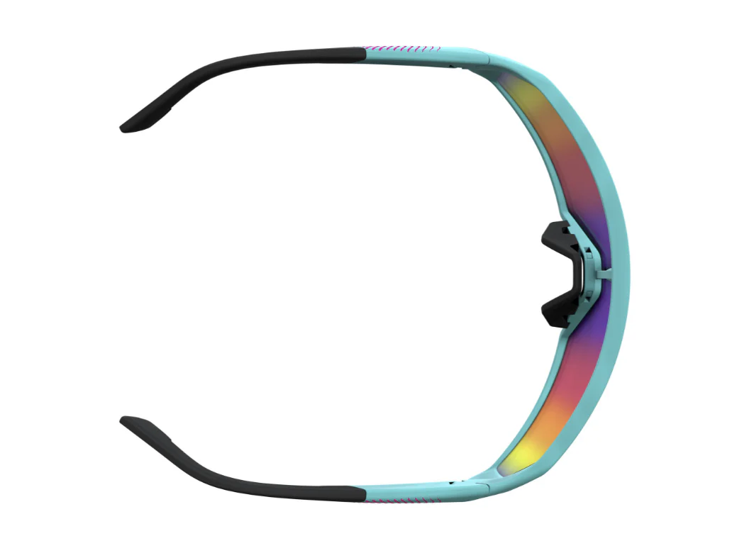 SCOTT Pro Shield Metaverse Sunglasses - Stealth Blue/Radient Pink - Teal Chrome - Image 4
