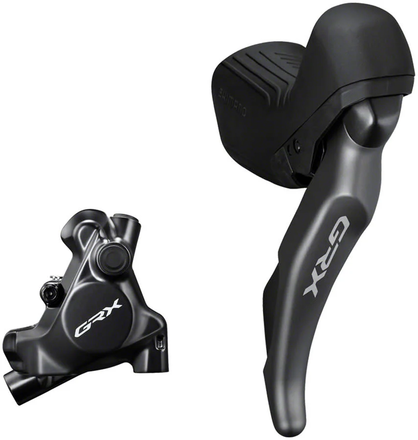 Shimano GRX ST-RX820 Shift/Brake Lever with BR-RX820 Hyd Disc Brake Caliper - Right/Rear - 12-Speed