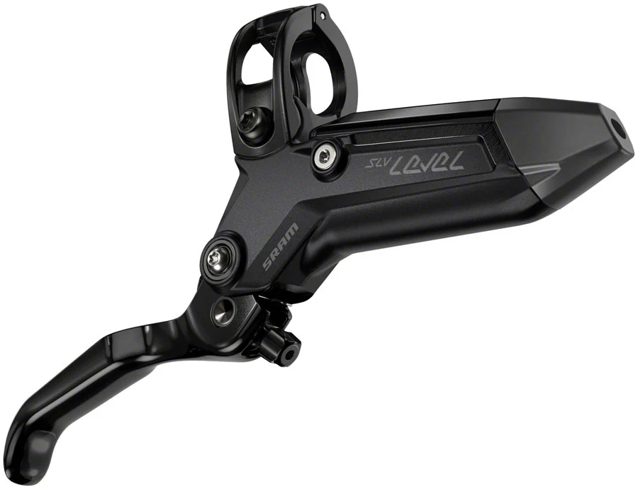 SRAM Level Silver Stealth Disc Brake and Lever - Post Mount, 4-Piston, Aluminum Lever, SS Hardware, Black, C1 - Image 2