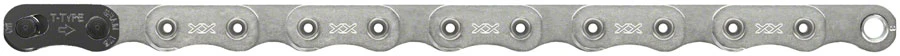 SRAM XX Eagle T-Type Flattop Chain - 12-Speed - 126 Links - Silver