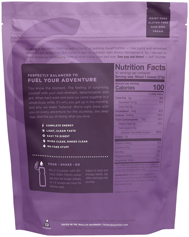 Tailwind Endurance Fuel - 30 Serving Bag - Image 7