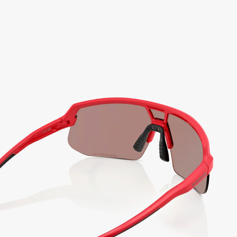Shimano TWINSPARK 2 - DEEP RED FRAME - WITH RIDESCAPE HIGH CONTRAST LENS - Image 3