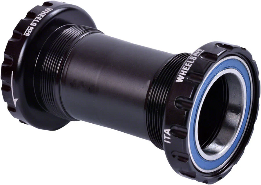 Wheels Manufacturing Italian Bottom Bracket - 30mm Spindle - ABEC 3 - Black